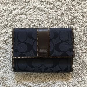 Coach Monogram Tri-Fold Wallet